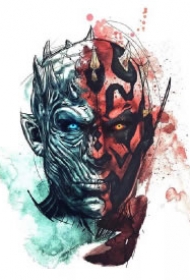 漫威人物的水彩纹身手稿图片欣赏