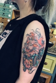 甘肃白银天擎刺青的纹身店作品赏析