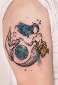 炫彩小清新的9款适合女孩的纹身作品图片