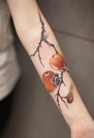 一组中国水墨风纹身图案