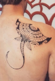 魔鬼鱼纹身 9款魔鬼鱼Mobula蝠鲼纹身作品图案