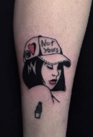 暗黑风的人物头像9款纹身图片