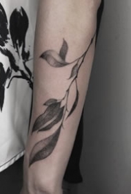 一组超文艺范的黑灰纹身图案