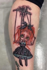 提线玩偶主题的9款木偶纹身作品图