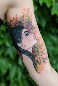 一组法国浪漫纹身图案欣赏