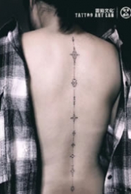北京纹身 一条直线的9款纹身图案 北京雷势文化纹身作品