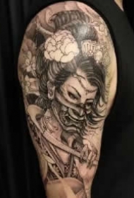 艺妓主题的包臂包腿9款纹身作品赏析