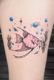 一组女生小清新纹身图案