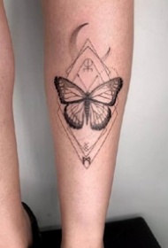 一组素色女生小清新纹身