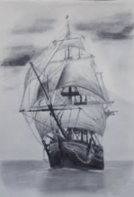 帆船纹身 10款好看的帆船纹身手稿和图案作品