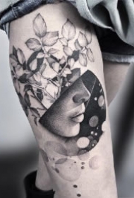 9款黑灰色的精美拼接纹身图片赏析