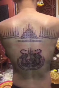 老虎和泰国刺符搭配的9款纹身图案作品