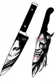 9组好看的小刀匕首纹身素材图片
