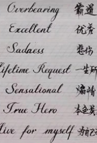 适合扎在身上的的一组英文字母纹身句子