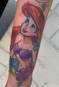 一组彩色可爱动漫人物纹身图案欣赏