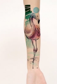 一组好看的水彩纹身图案欣赏
