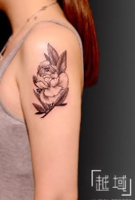 一组女生素花纹身图片 上海纹身越域刺青作品