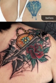 旧图遮盖纹身  9款完美遮盖老旧纹身的作品图片赏析