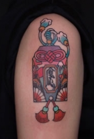 钱袋纹身 平安符钱袋主题的9款纹身图案作品