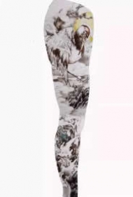 一组花腿纹身的效果图片赏析