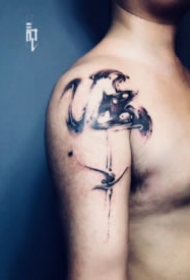 水墨刺青 9款水墨风的书法纹身作品图片