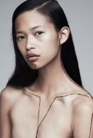 超简洁的一组极简线条纹身图片