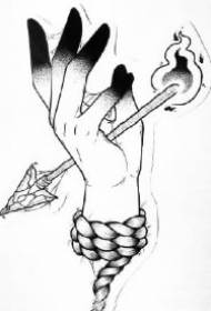 35款个性的黑灰色纹身小图素材图片