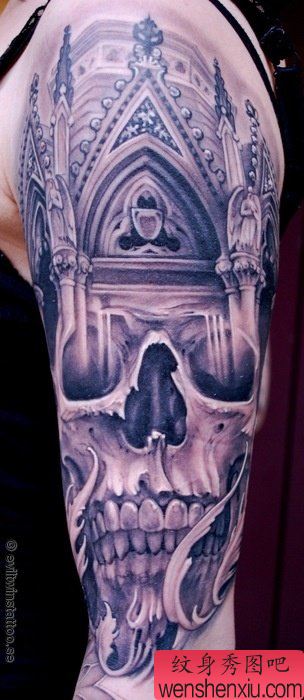 大臂死神纹身图案