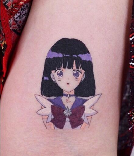 萌萌哒卡通纹身