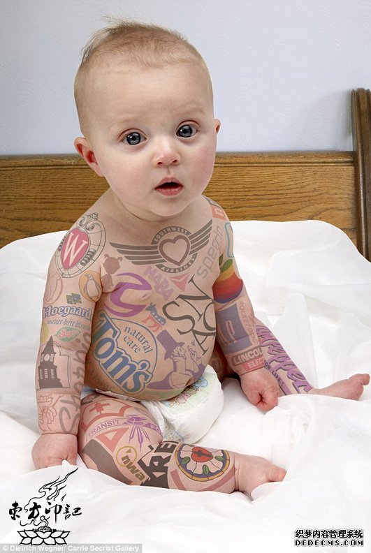 艺术家为宝宝“纹身”替其“鸣冤”