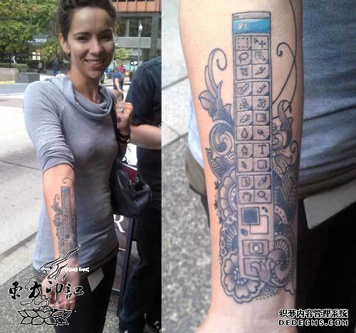 PS工具栏，你会做成纹身吗？