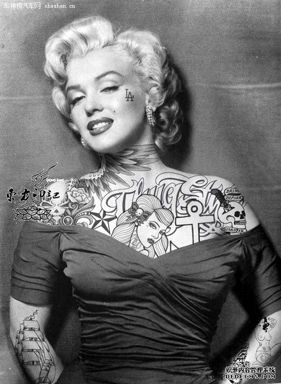 惊讶！你也可以给女神们做纹身