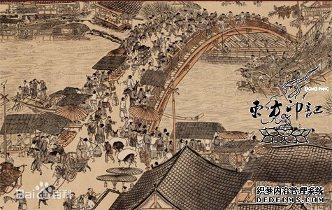 中国名画纹身——《清明上河图》