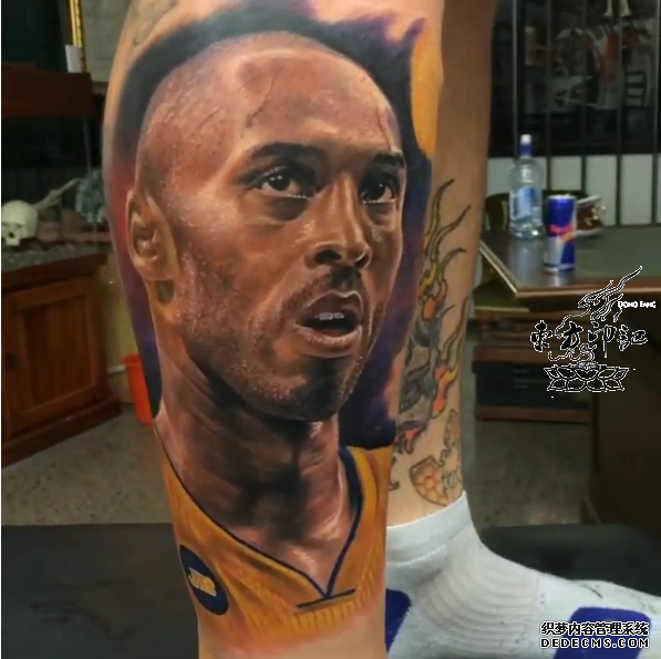 史上最逼真的科比头像纹身
