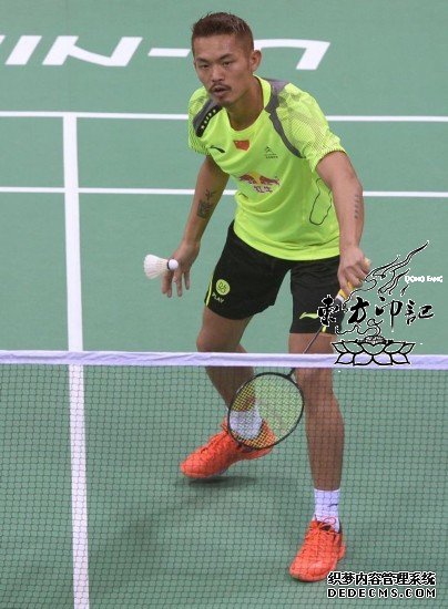 林丹迎战中华台北队  黄发纹身惹眼