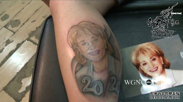 美传奇女记者芭芭拉退休 粉丝纹身纪念