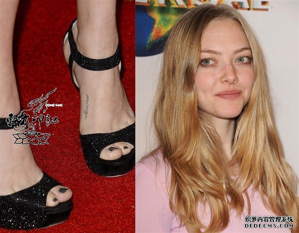 好莱坞四小花旦之阿曼达的恶搞纹身