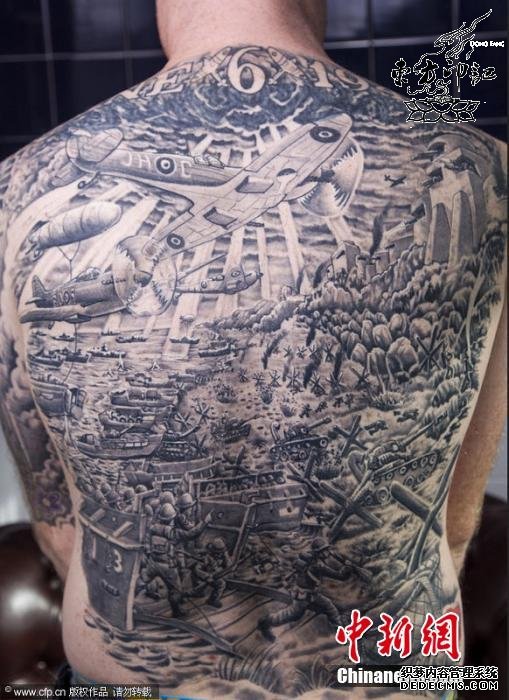 诺曼底登陆纹身，你有他爱历史吗？