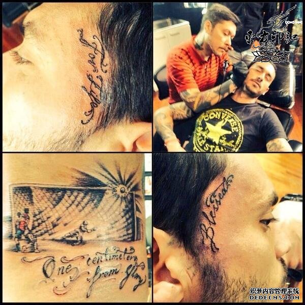 智利前锋纹身：永不愈合的伤口