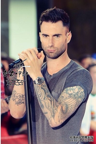 型男Adam Levine纹身，帅到尖叫