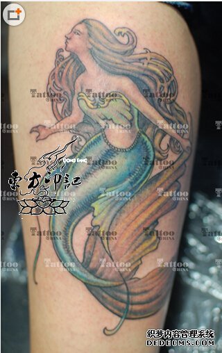 纹身新闻：人鱼纹身，你听不见的哭声