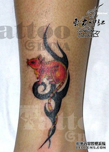 纹身八卦：老鼠纹身，知足常乐