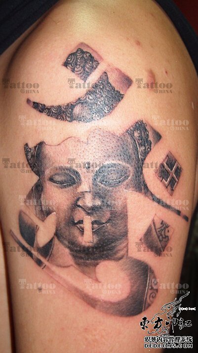纹身八卦：独守一份佛纹身的守护