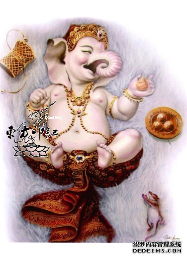 纹身动态：萌翻天的象神纹身，顶不住了