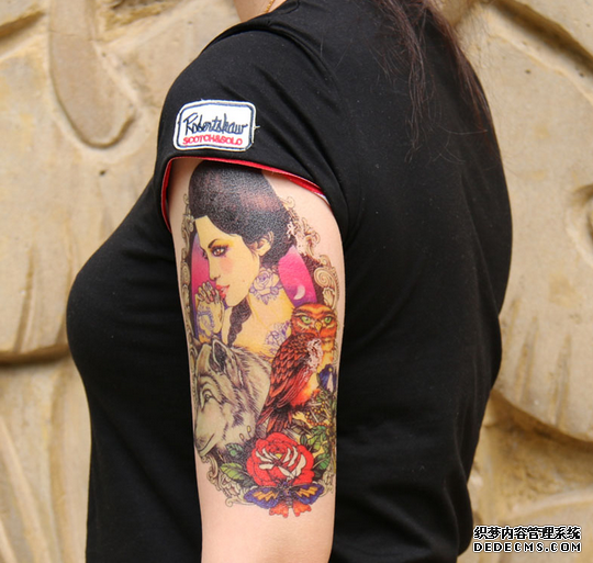欧美花臂纹身拼接，学会纹身拼接很重要！