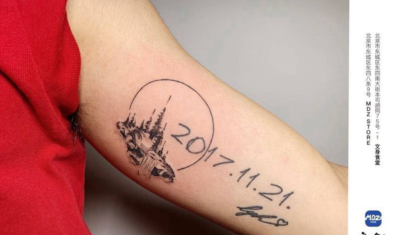 无标题纹身图片_手臂简笔画纹身图案