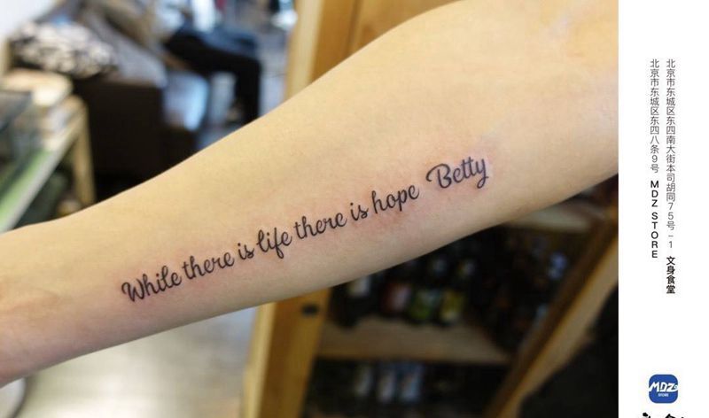 无标题纹身图片_手臂英文纹身图案