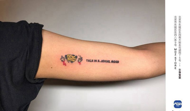 无标题纹身图片_手臂New School纹身图案