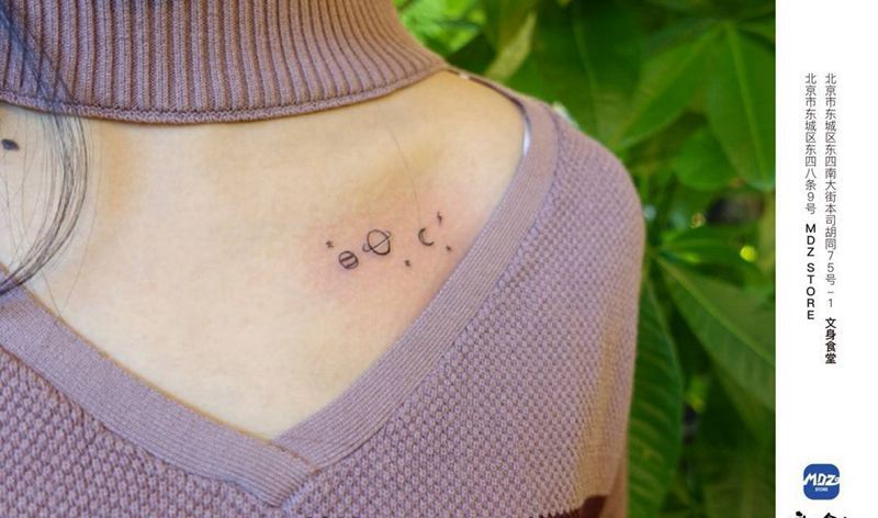 无标题纹身图片_肩部简笔画纹身图案