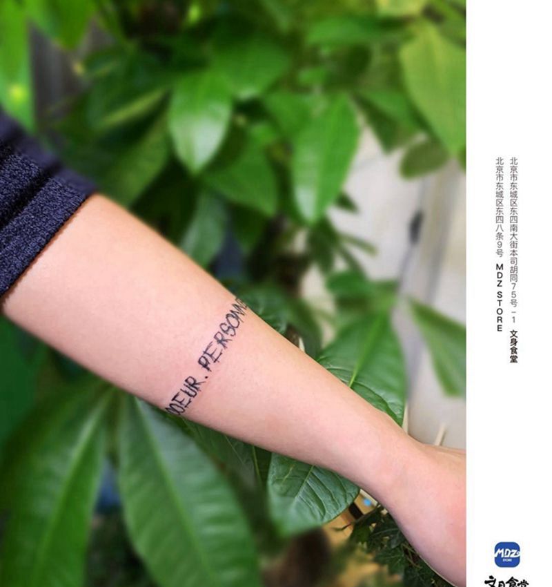 无标题纹身图片_手臂文字纹身图案